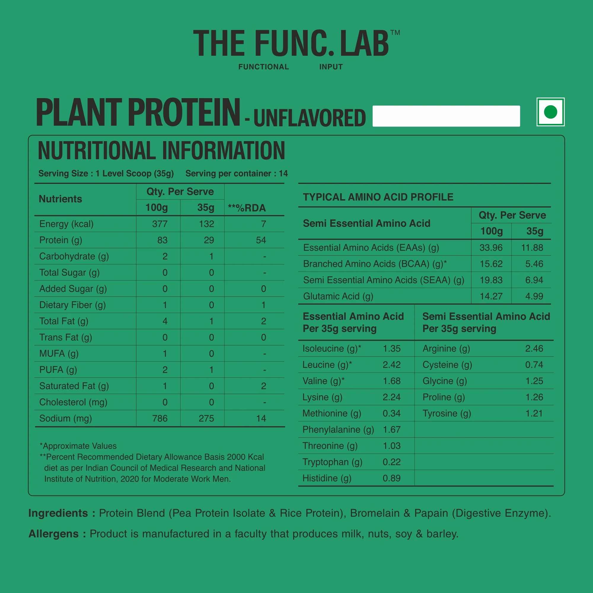 Plant Protein – Unflavored - Image 4