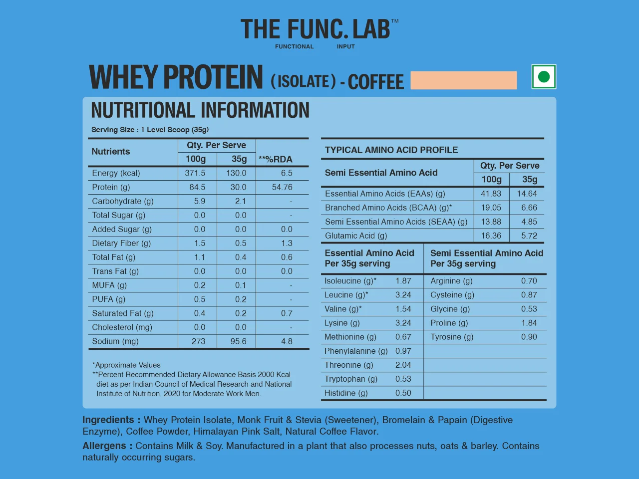Whey Protein Isolate - Coffee - Image 7
