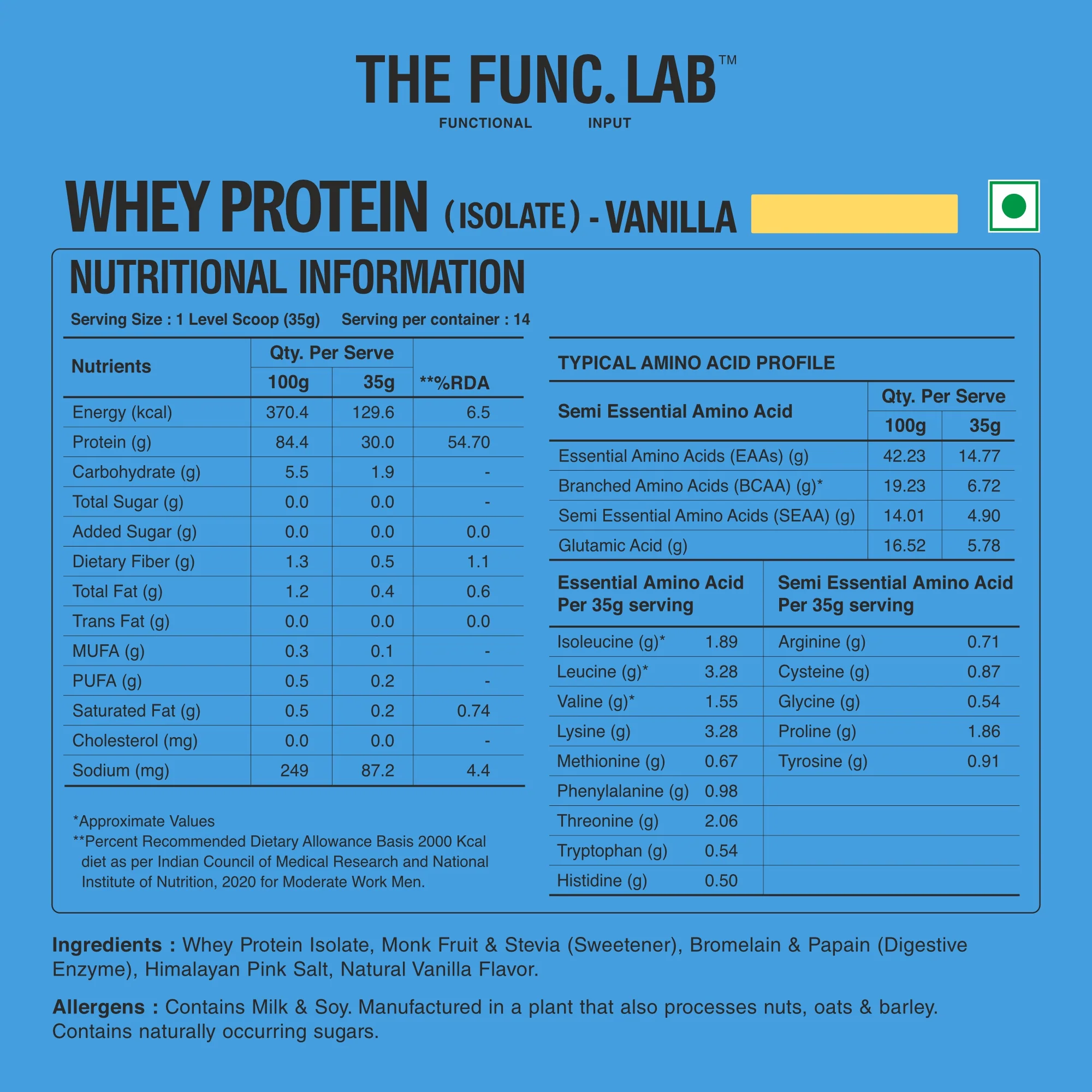Whey Protein Isolate - Vanilla - Image 4