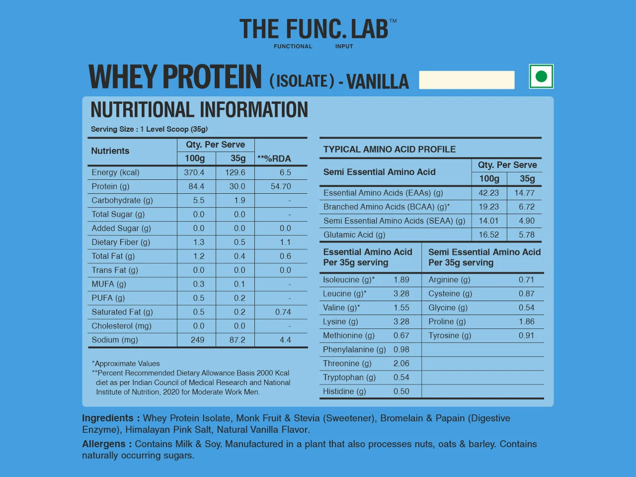 Whey Protein Isolate - Vanilla - Image 7